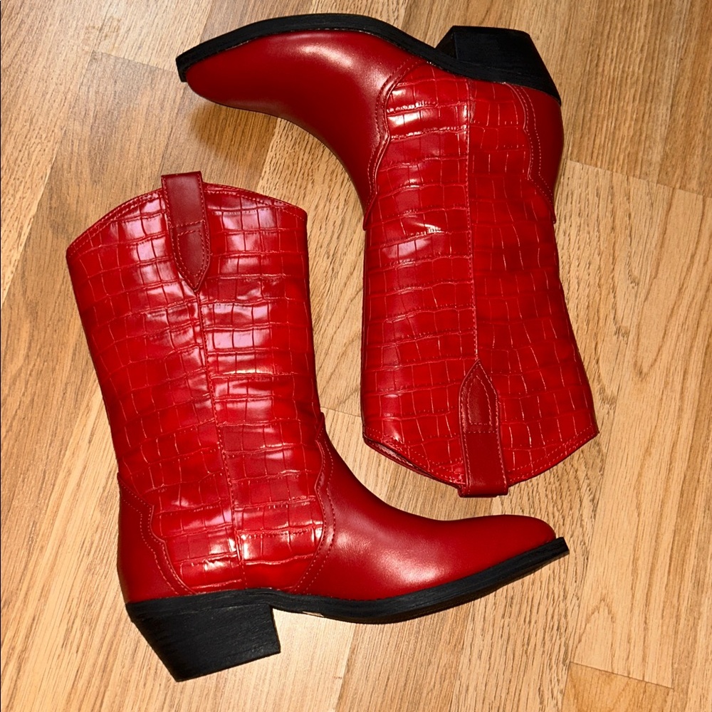 Red booties